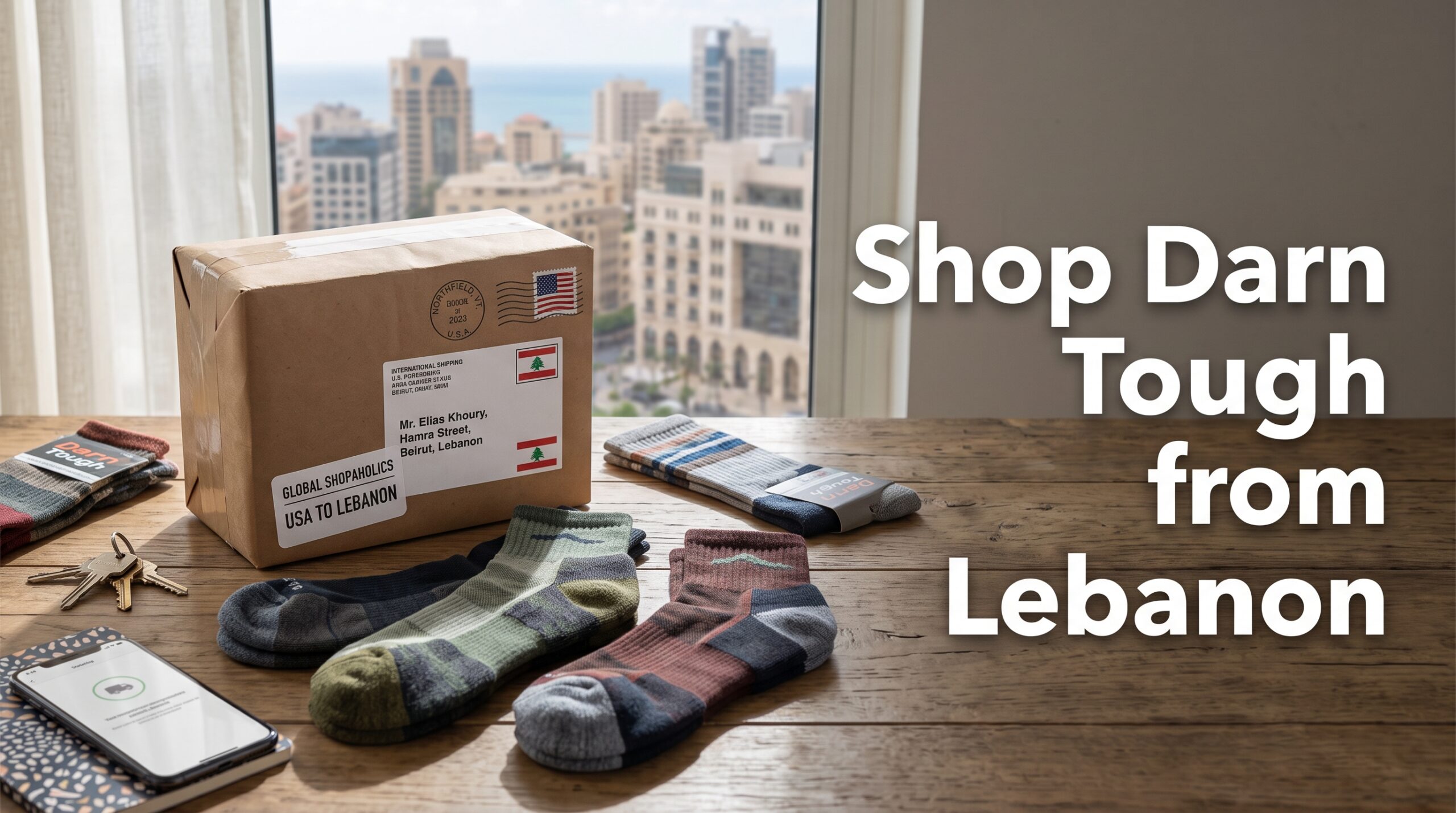Buy from Darn Tough and Ship to Lebanon: Socks Shopping & Delivery Guide
