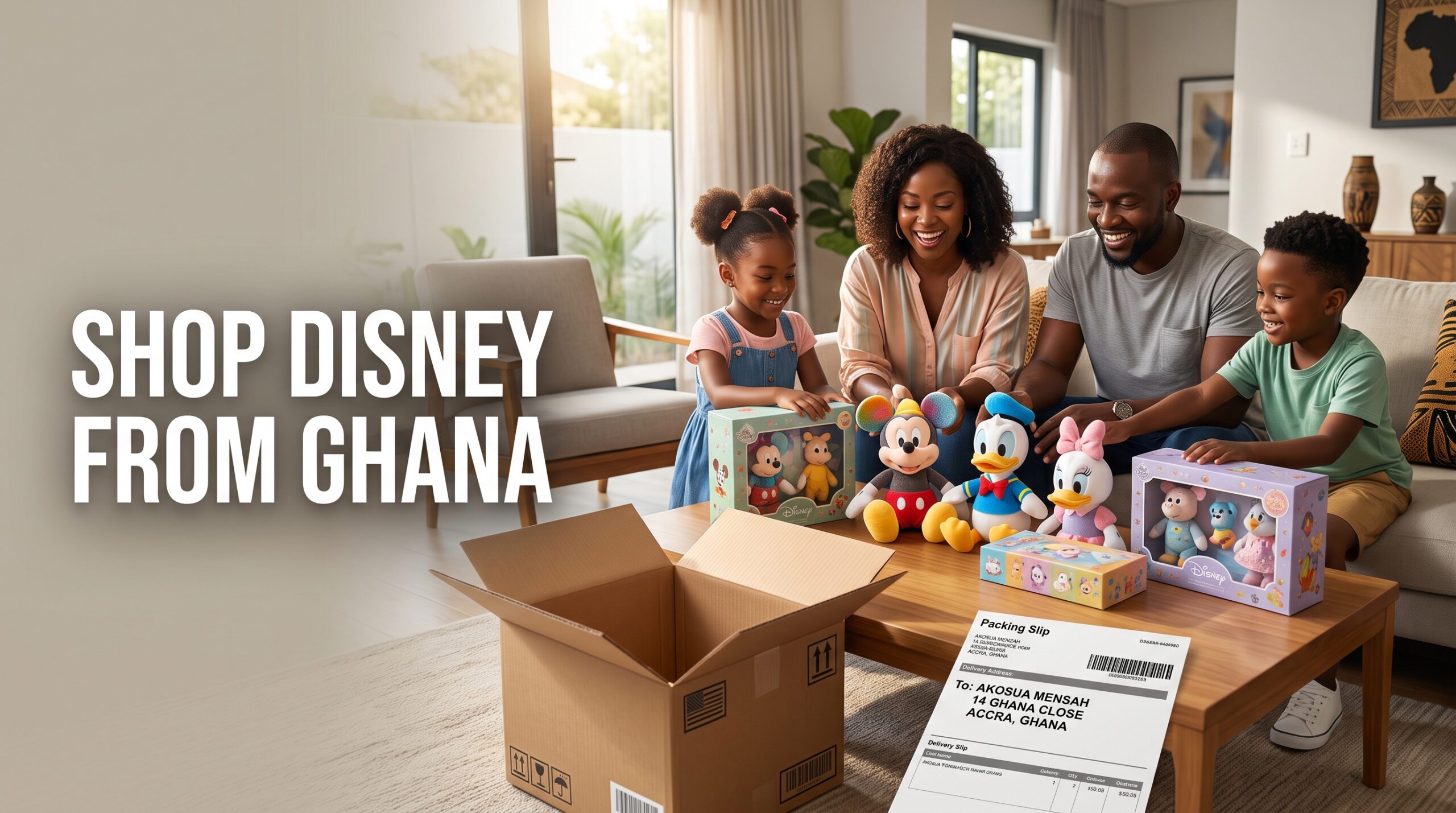 Buy from Shop Disney and Ship to Ghana: Step-by-Step Shopping & Delivery Guide