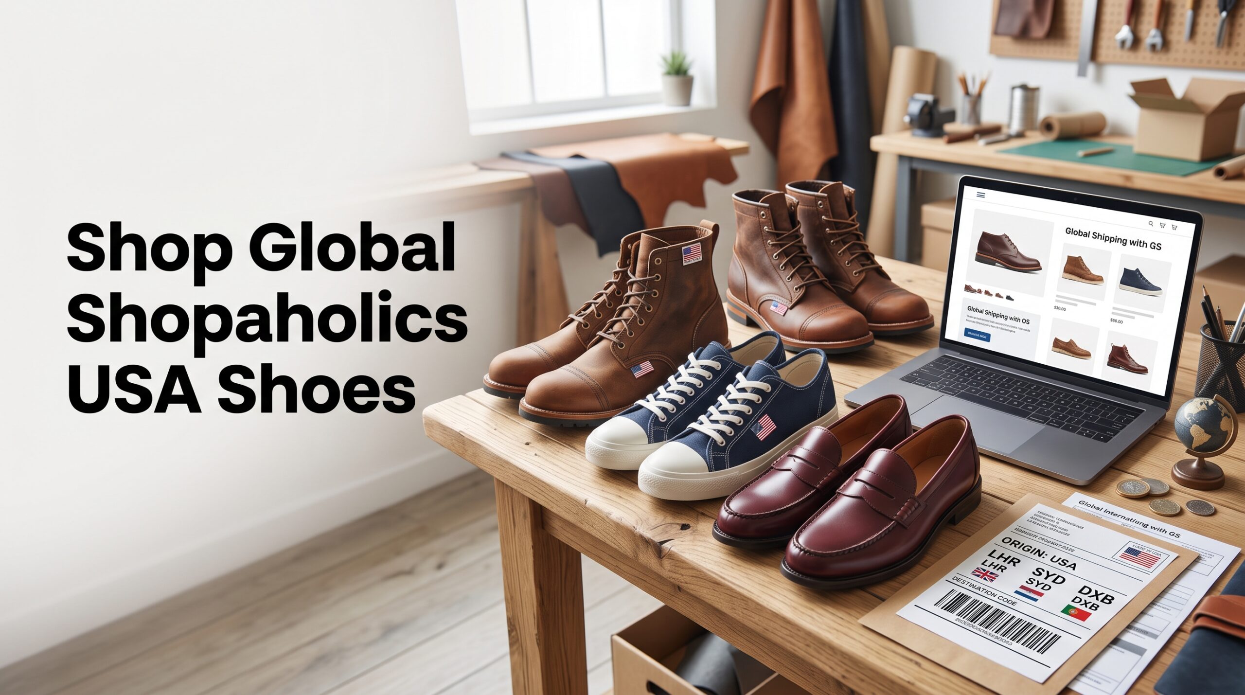 Shoes Made in USA: How to Shop and Ship Worldwide with Global Shopaholics
