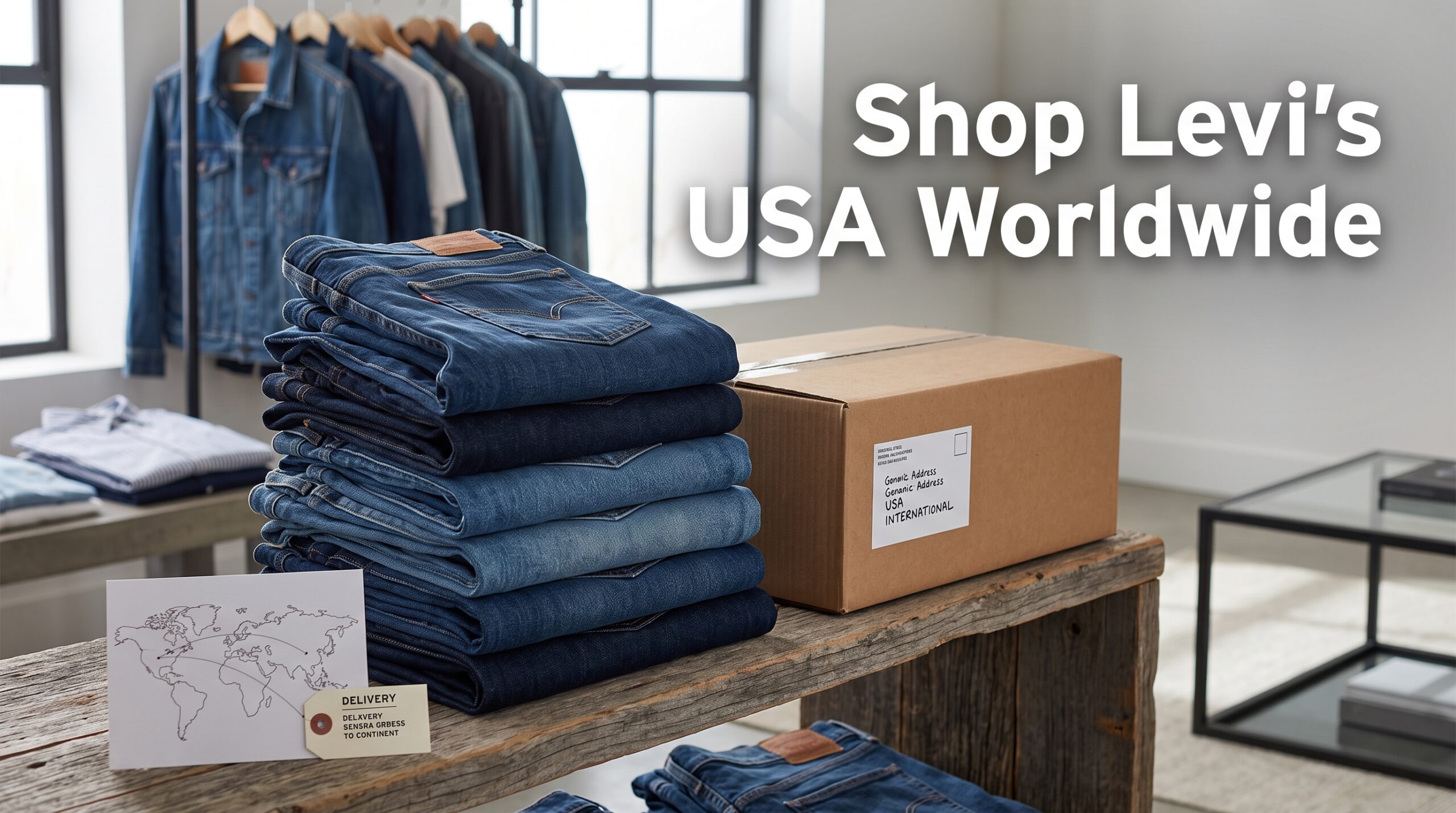 Shopping Levis clothing from USA online with international shipping options