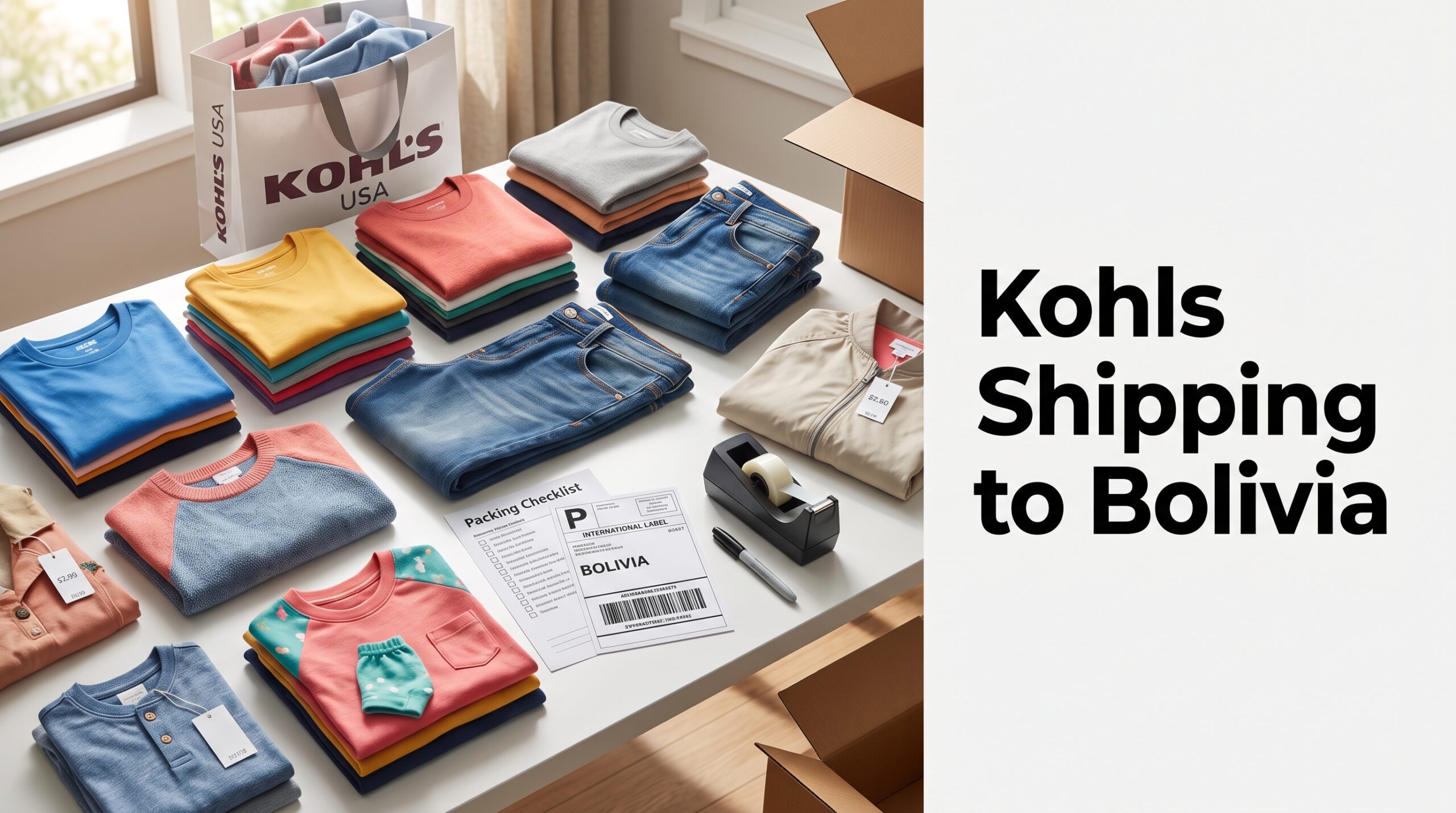 Does Kohls USA Ship to BOLIVIA: International Shopping & Delivery Guide