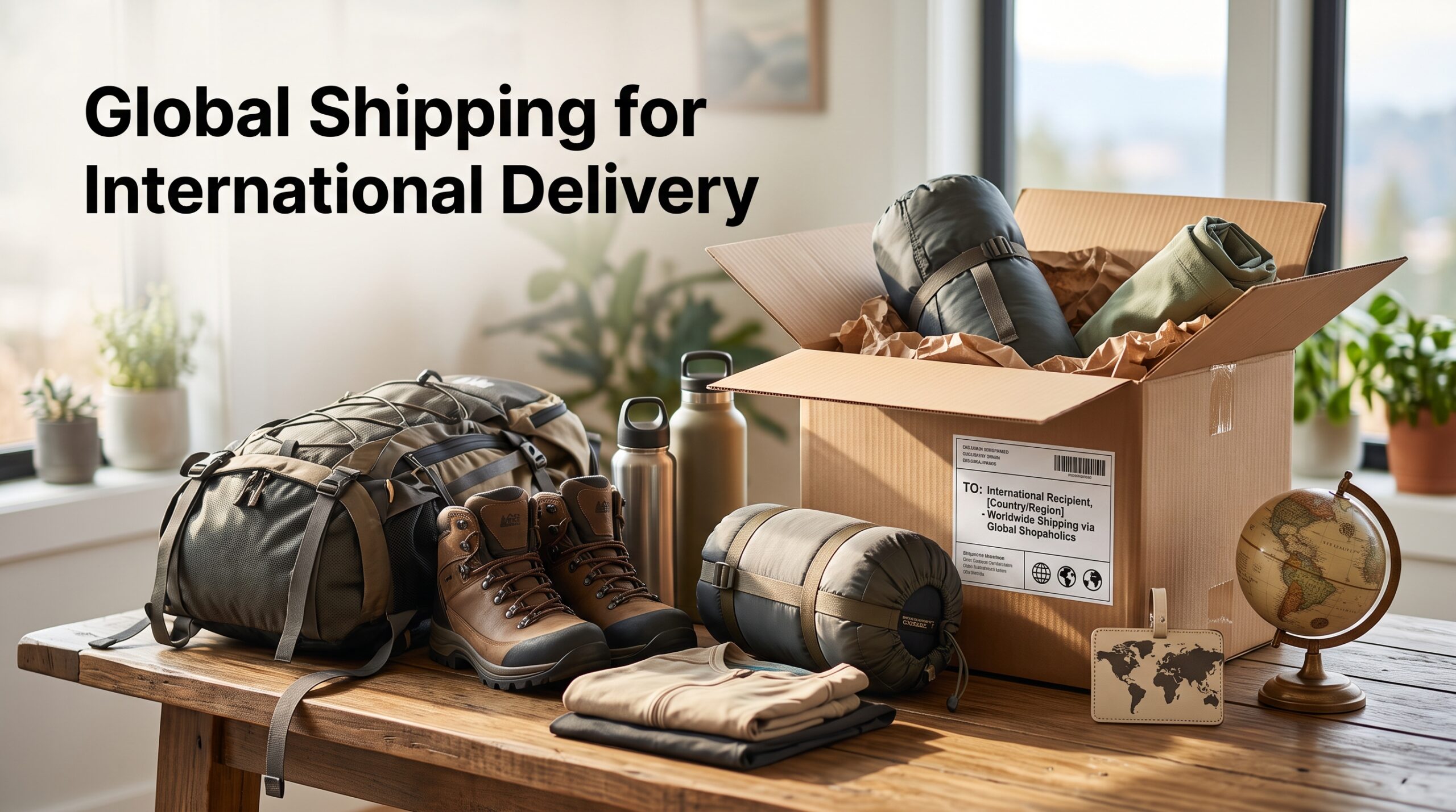 shoppers preparing to ship REI products internationally with package forwarding